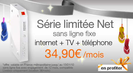S&eacute;rie limit&eacute;e Net &agrave; 34,90&euro; 
