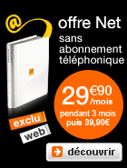 offre Net 29,90&euro;/mois pendant 3 mois