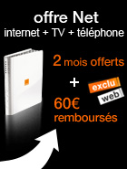offre Net &eacute;conomisez 79.80&euro; + 60e rembours&eacute;s