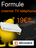 Formule internet +TV + t&eacute;l&eacute;phone &agrave; 19,90&euro;